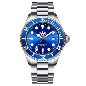 Phoibos PX002B Men Dive Watch Swiss Quartz Blue